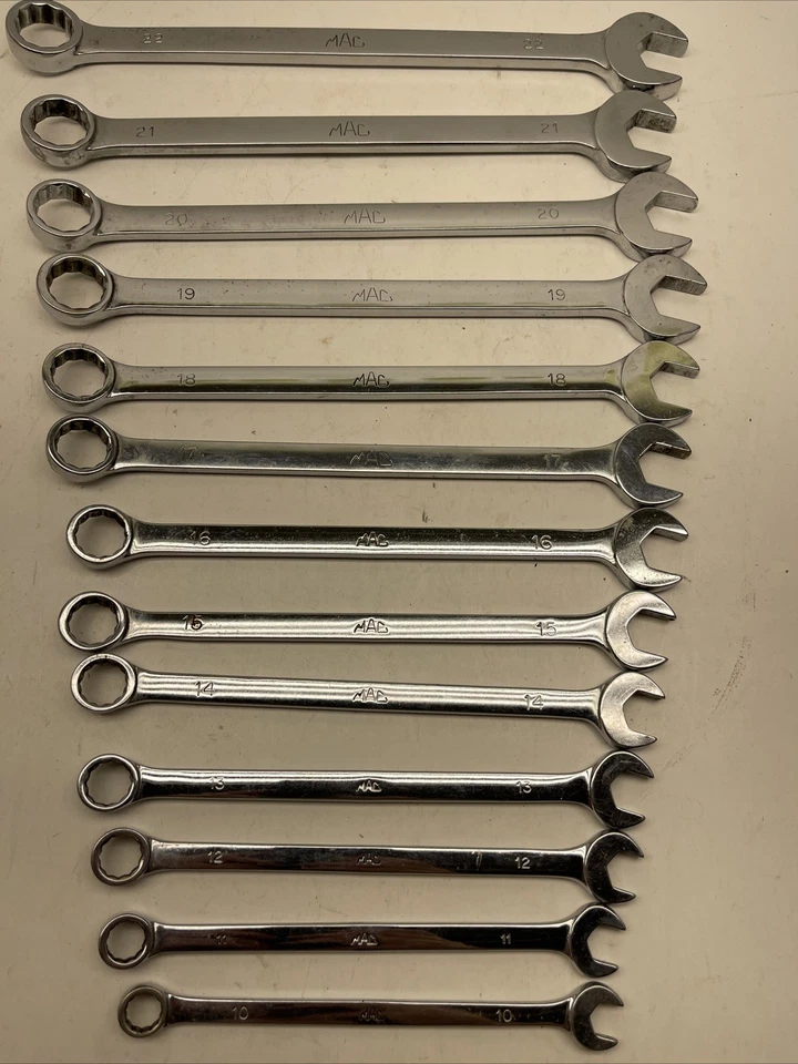 Juego completo de llaves métricas de largo alcance Mac Tools de 13 piezas de 22 mm a 10 mm Foto 3 de 4