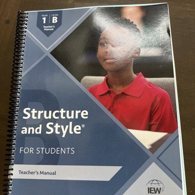 IEW Structure and Style for Students - Level 1B Teacher s Manual *EXCELLENT*