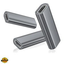 USB C Female to Female Adapter 3Pack,100W USBC Coupler,PD 3.1 Type C Extender...