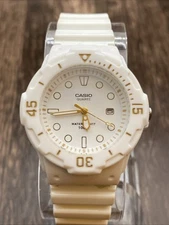 Casio LRW200H-7E2V, Women's Analog White Resin Band, White Dial, Date, 100 Meter