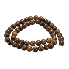 50pcs Tiger Eye Yellow Natural Stone Beads 8mm Round Loose Bead