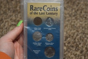 Rare Coins of the Last Century (in plastic wrapping) w/ COA from AHS 1907-1976
