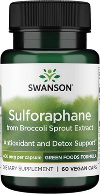Swanson Sulforaphane - Broccoli Sprout Extract 60 Count (Pack of 1)