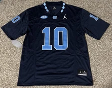 Drake Maye #10 North Carolina Tar Heels Jersey - Ships Fast!