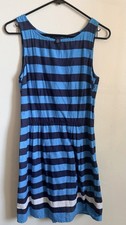 Tommy Hilfiger Dress Spring Summer 35" Navy striped size 6