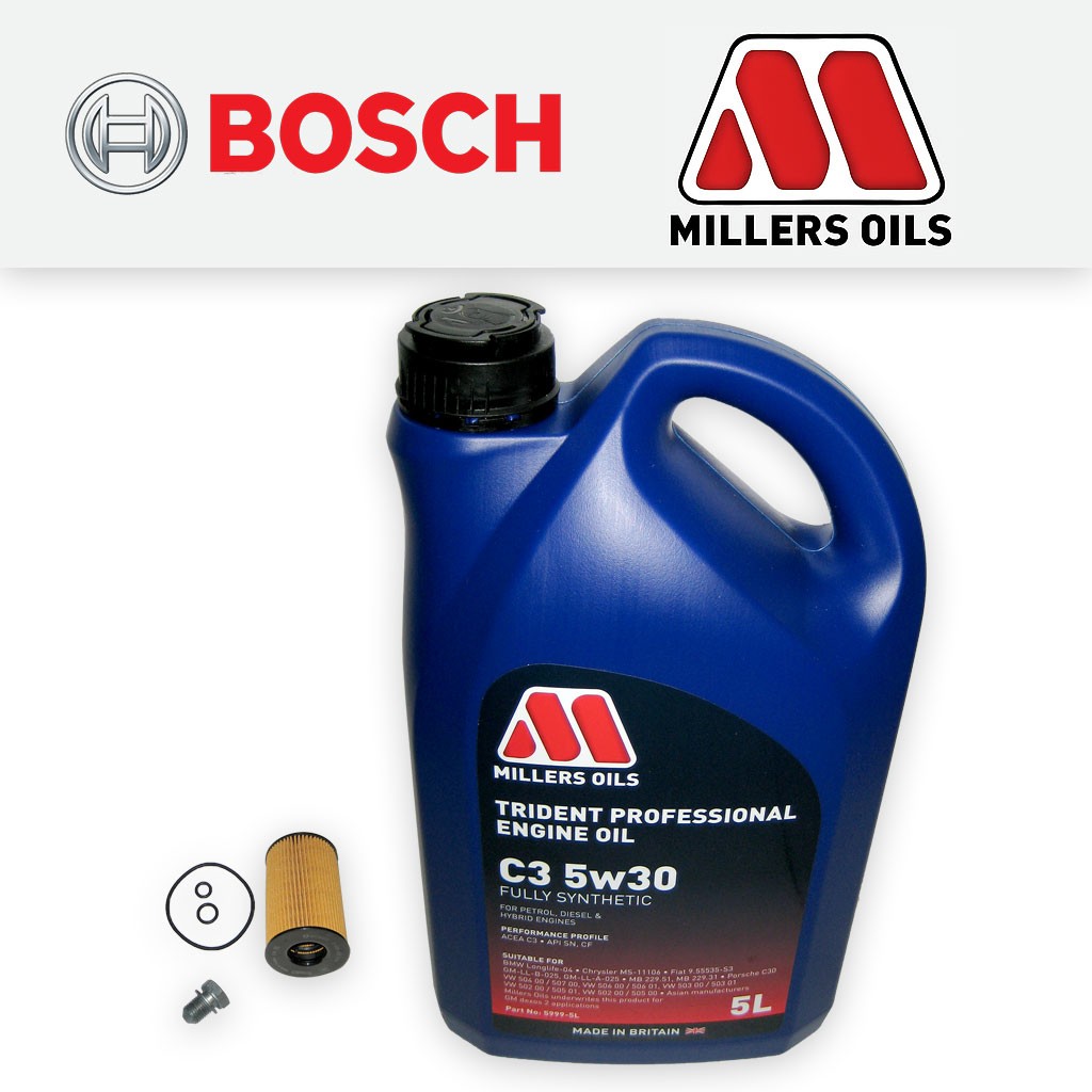 SERVICE KIT for VW TOURAN 1.6 TDI OIL FILTER SUMP PLUG +OIL (2010-2015)