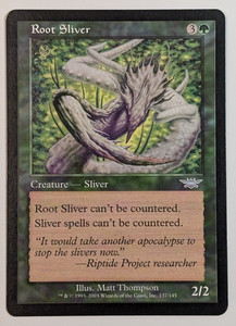 MTG Card - 1x Root Sliver - Legions - NM - Vintage - Green - Magic The Gathering