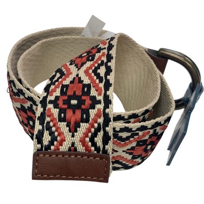 New Universal Thread Womens Small Western Native Aztec Embroidered Fashion Belt