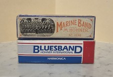 Marines Band M. Hohner No 1896 + Bluesband Hohner International Harmonicas