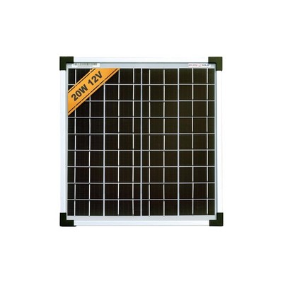 enjoysolar  Monokristallin 20Watt 12V Solarmodul Solarpanel Mono 20W Garten
