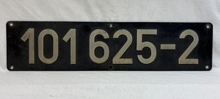 Original Lokschild 101 625 2 Bw Kamenz/Sachsen Betriebszustand orig. ab Lok