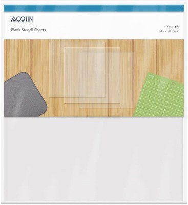 25 Pieces 4 mil Blank Stencil Material Mylar 12 x 12 inches, 4 mil, 25 packs 