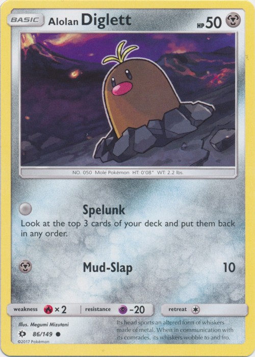 Alolan Diglett - 86/149 - Common - Near Mint