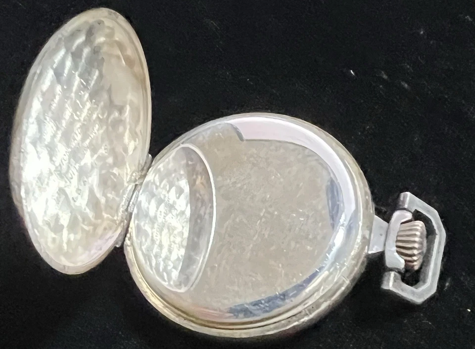 Croton Pendant Pocket Watch Antique Sterling Silver - Image 2 of 4