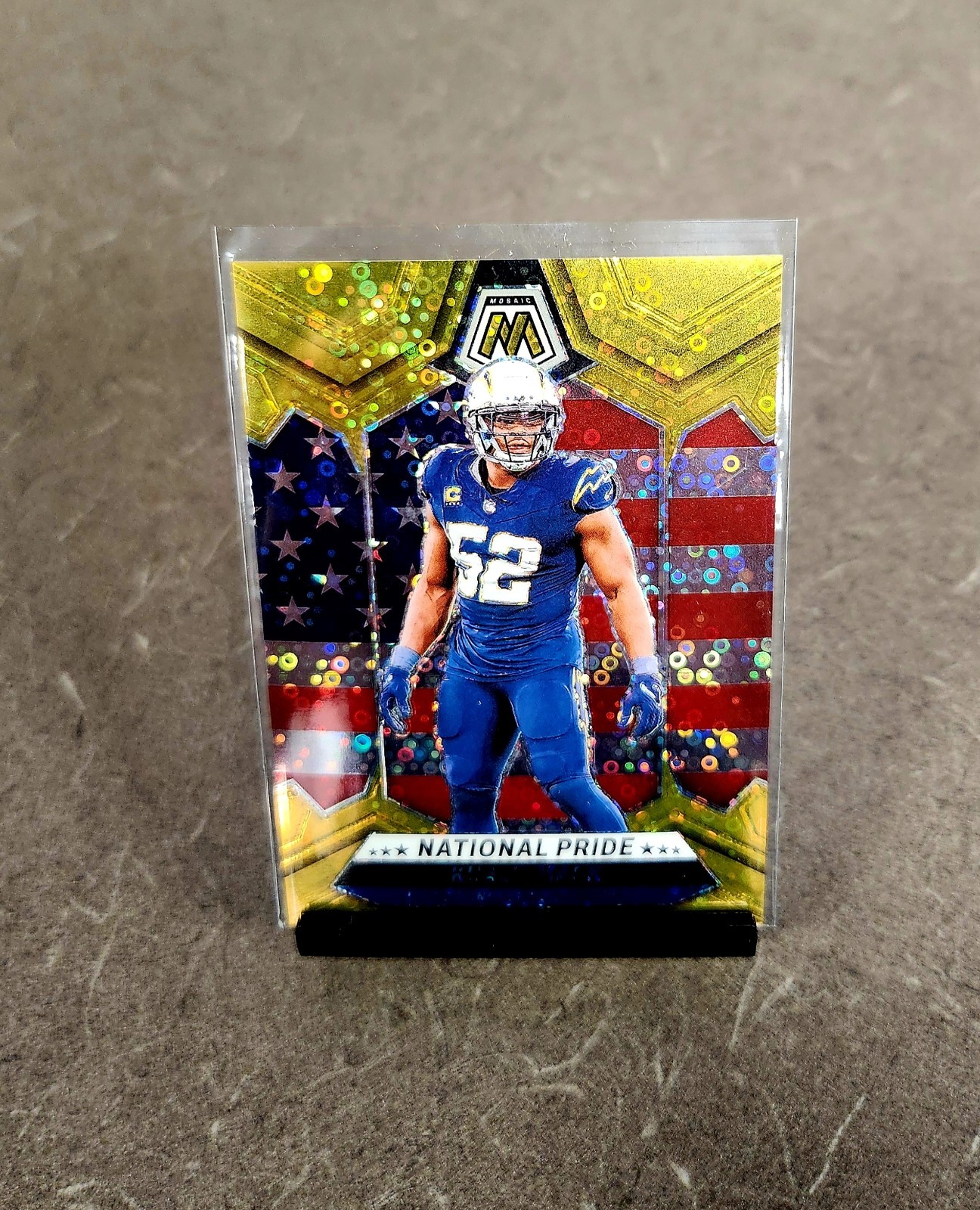 Khalil Mack #269 Football Cards 2024 Panini Mosaic trading card — raw and PSA graded price guide