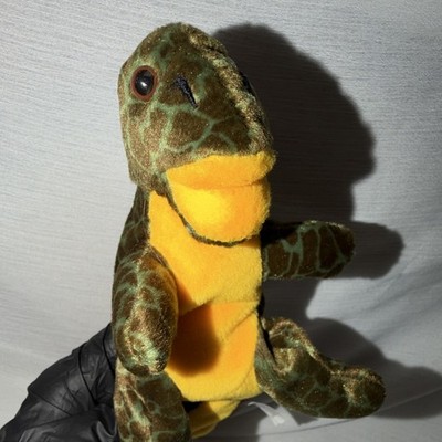 Diorama Dinosaur Green & Yellow Small Plush Stuffed Animal Washable 2011 0240