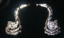 CLINT EASTWOOD movie prop Western Snake Gun Grip Inlays - All Metal Rattlesnakes