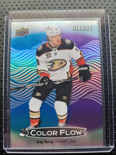 2024-25 Upper Deck Allure Color Flow Blue-Purple #CFL-57 Troy Terry - Picture 3 of 3