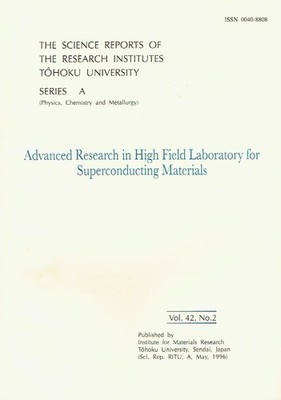 Tohoku University Japan Report 42 No 2 Advanced Research High Field Materials