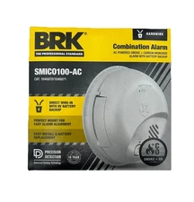 First Alert BRK SMIC0100-AC Interconnect Hardwire Smoke & Carbon Monoxide Alarm