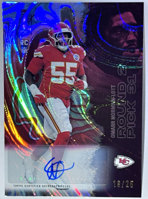 Topps 2025 Signature Class Omarr Norman-Lott Chiefs RC Auto #239 17/50