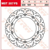 TRW Bremsscheibe (FüR: BMW R 1150 R Rockster ABS R28 02-05 Vorne )