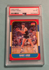 1986 Fleer Danny Ainge rookie card RC #4 PSA 6. rookie card picture
