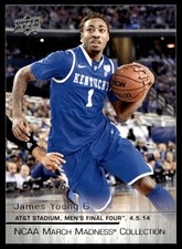 2014-15 Upper Deck NCAA March Madness James Young #JY-1 Kentucky Wildcats RC
