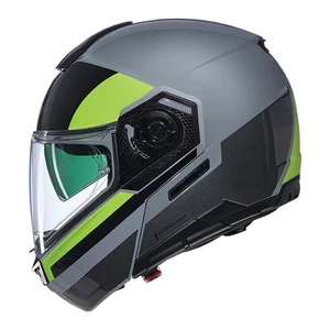 Nolan N90-3 06 Roboto 346 Grey Yellow Matt Flip Front Modular Motorcycle Helmet