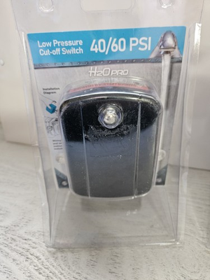 #ad #ad H2O PRO Water Pump Low Pressure Cut Off Switch 40 60 PSI #148185 NEW Open $25.00