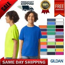 Gildan Youth Ultra Cotton Short Sleeves Sizes XS-XL T-Shirt 2000B
