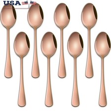 Stainless Steel Mirror Polished Forks Set of 6 Easy Clean Smooth Edges New