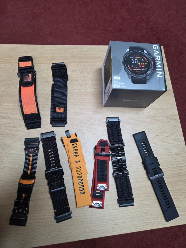 garmin fenix 8 51mm mit viel Zubehör  - Bild 3 von 4