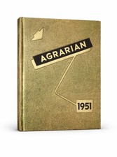 1951 Agrarian Hayward High School Yearbook Hayward CA California Vintage