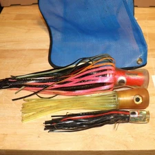 Lot 3 Un-Rigged Lures 16" Wooly Booger Sugar Daddy +11"/ 9" BIG Tuna Trolling  K