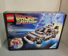 Lego The Delorean Time Machine 21103 Back to the Future Ideas Set 100% Complete