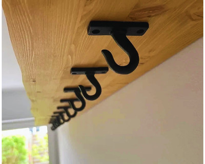 Tassenhaken | Chunky Iron | Unter Regal Flo Hänge Theke Schrank Becherhaken Baum