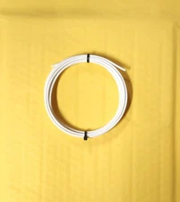 12 AWG White, Mil-Spec Wire, (PTFE) Stranded Silver Plated Copper, 10 ft