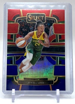Jewell Loyd - 2024 Panini WNBA Select #6 - Red Blue Prizm 307/399 - Storm/Aces