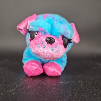 Mops Poppy Zuru Coco Surprise Neon Plüsch Stofftier Kuscheltier Blau Pink