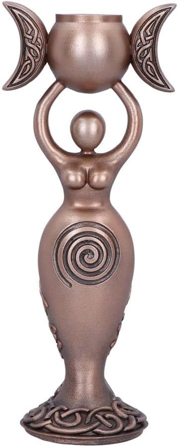 Подсвечник Nemesis Now Spiral Goddess, золотой, 20,3 см