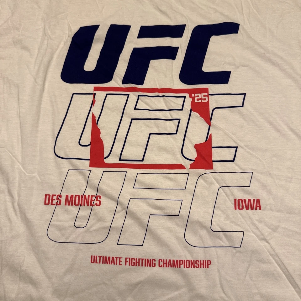 Camiseta 2xl UFC Des Moines Iowa nueva sin etiquetas  Foto 2 de 4