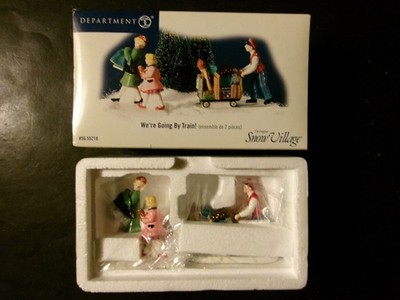 Dept 56 WE'RE GOING BY TRAIN 55218 SNOW VILLAGE Department 56 Accessory
