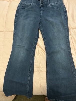 Laurie Felt Jeans Womens ST Blue Wash Mid Rise Silky Curve Bootcut Size 12