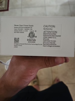 Intertek Govee Class 2 Power Supply Replacement 36V 2A  (AYOTZAA-ZF3602001-US)