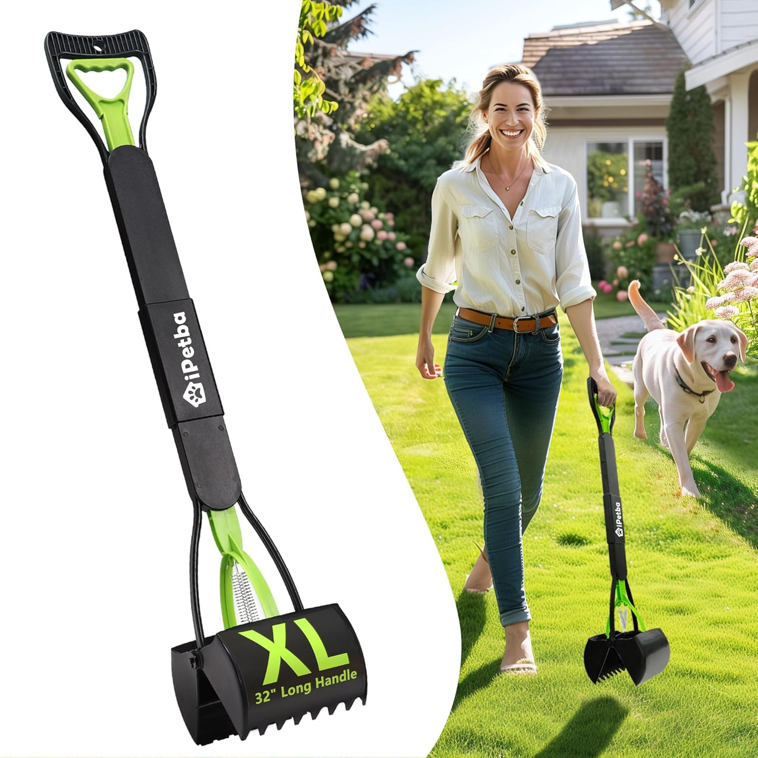80 Cm Raccogli Cacca Cane Manico Lungo Senza Piegarsi Paletta Raccogli Cacca Can