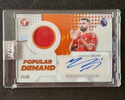 Topps 2026 Pristine Mohamed Salah Popular Demand Auto Relic /25 Player worn
