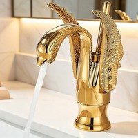 Gold Waschtischarmatur 360° Badarmatur Wasserhahn Bad Waschbecken Mischbatterie