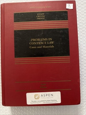 Aspen Casebook Ser.: Problems in Contract Law : Cases and Materials by Nathan M.