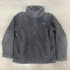 Patagonia Kids Grey Quarter Zip Fleece Jacket Size Smal 7/8